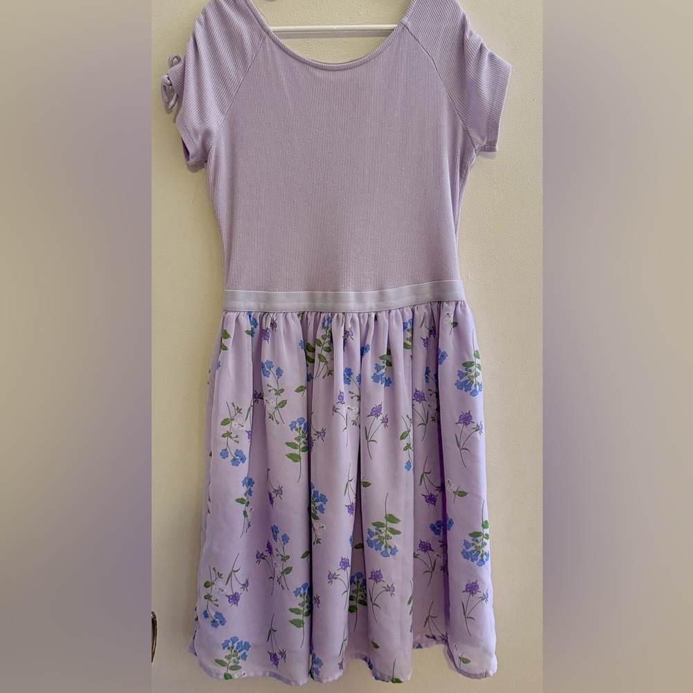 The Children’s Place Girls Floral Fit And Flare Dress Size 14 (XL) - Picture 3 of 7